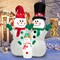 Gymax 6FT Christmas Inflatable Snowman Family Decor w/ LED Lights & Air Blower